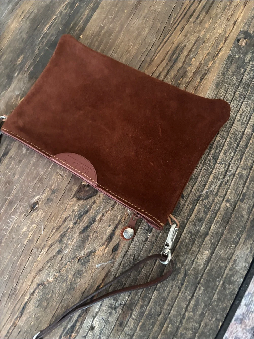 Brown Suade Crossbody Bag - Dallaiti Italy